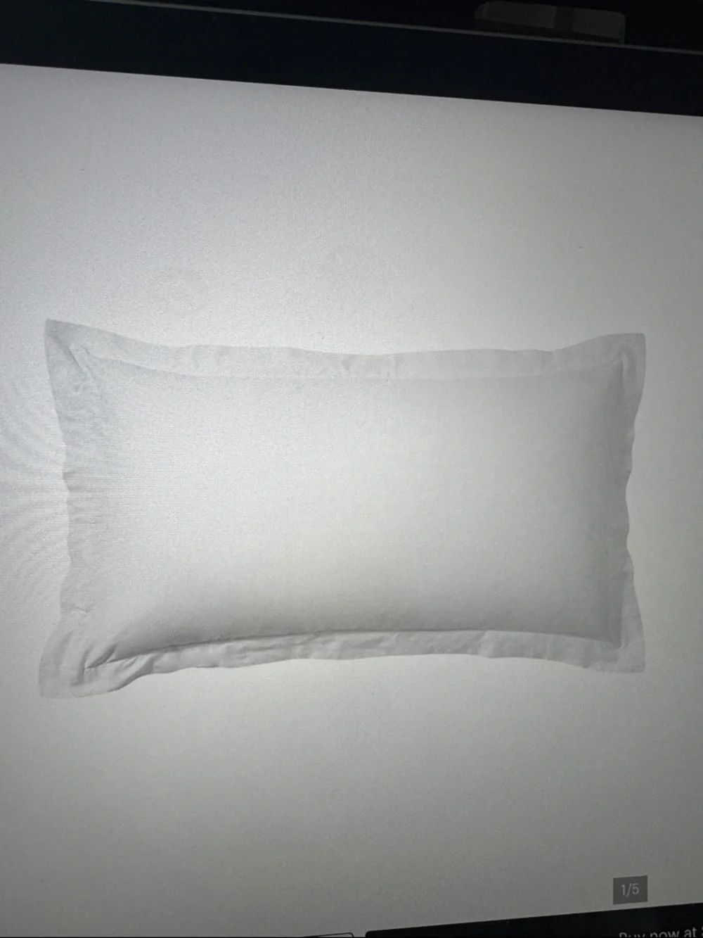 Pottery Barn Tencel /Linen King Pillow Sham Linen Edge trim one sham shabby chic